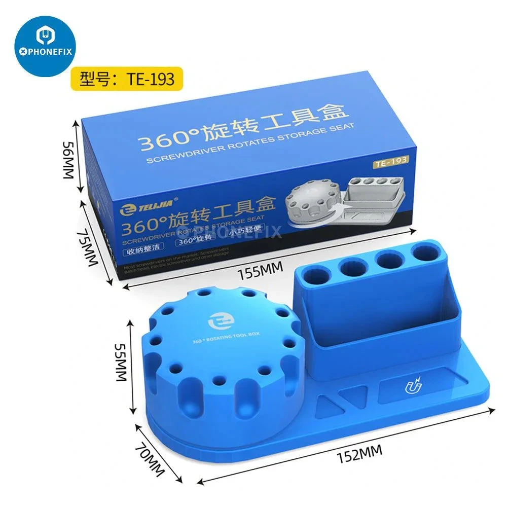 BOITE RANGEMENT AIDA ROTATIF MULTIFUNCTION BLUE