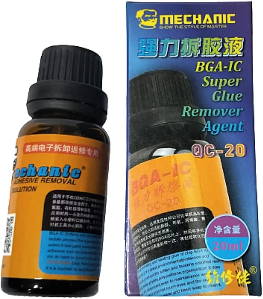 NETTOYANT COLLE BGA / IC MECHANIC QC-20 / 20ML