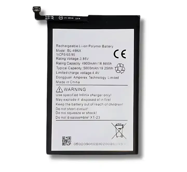 BATTERIE BL-49NX INFINIX HOT 30i/SMART7 HD/SMART8/HOT40I/SMART 9 ORIGINAL