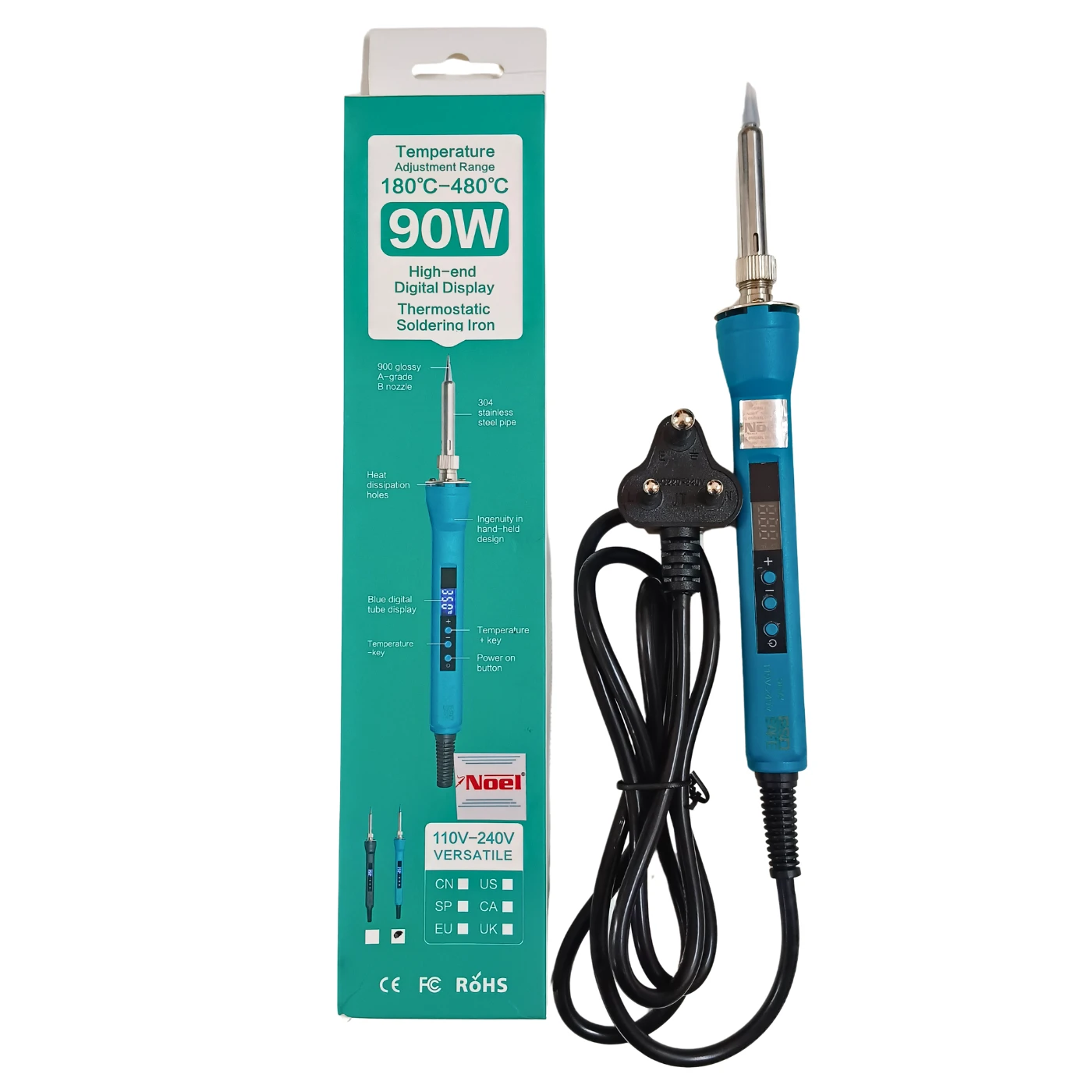 FER A SOUDER PRISE AVEC AFFICHEUR AIDA A-990 180°480° /  90W