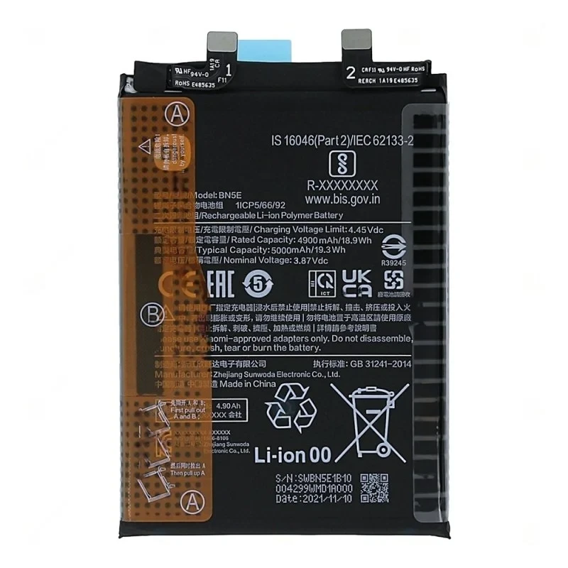 BATTERIE XIAOMI REDMI (BN5E) NOTE 11 PRO 5G / POCO X4 PRO 5G / POCO X7 PRO Poco X7 Pro